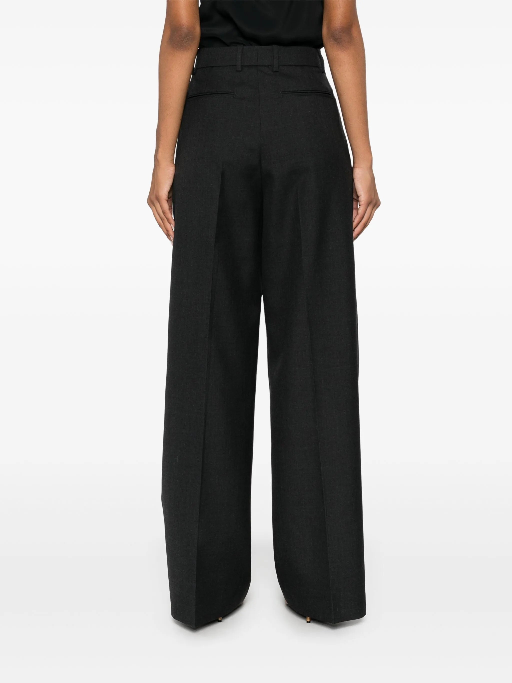 Wool Gabardine Trousers - 2