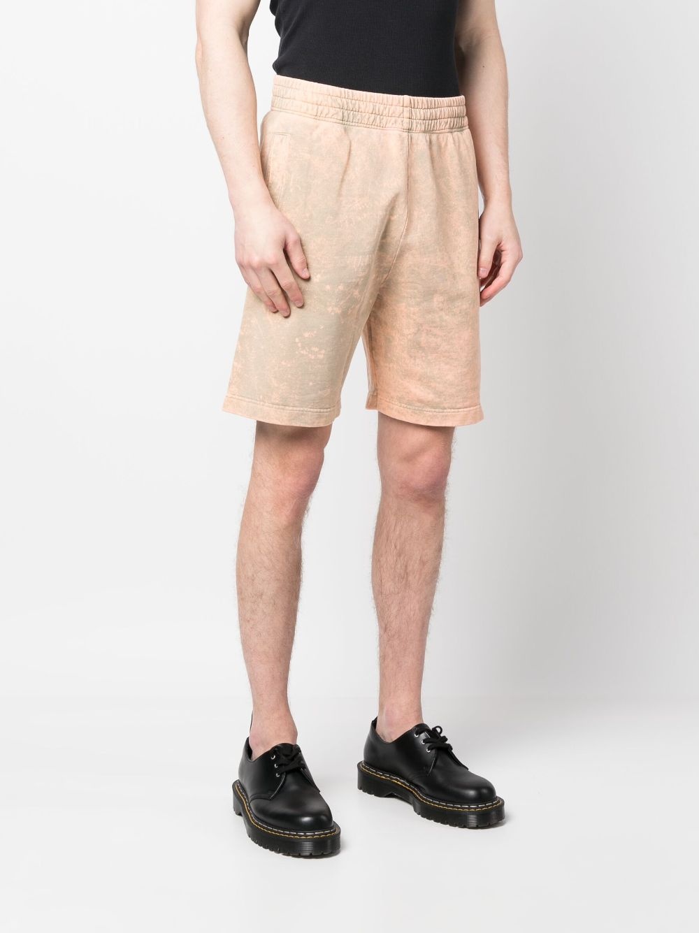 tie-dye print logo shorts - 3