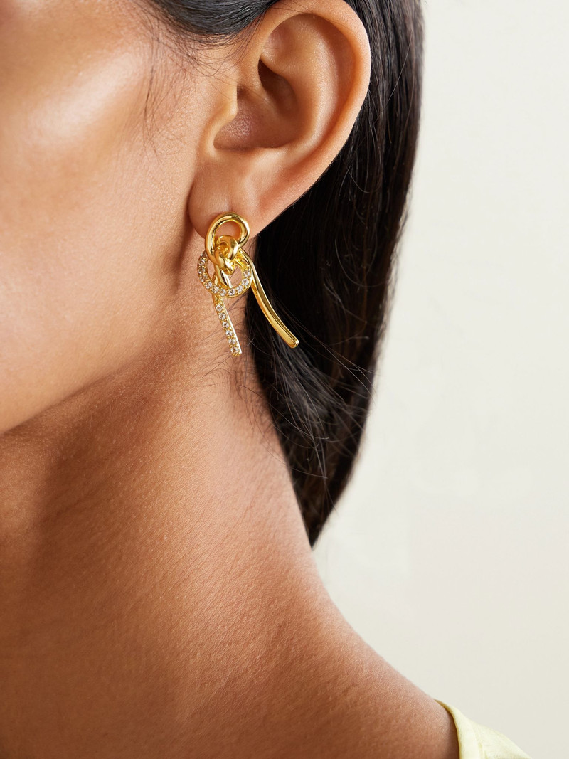 Completedworks Notsobig Thread II recycled gold vermeil topaz earrings Gold outlook