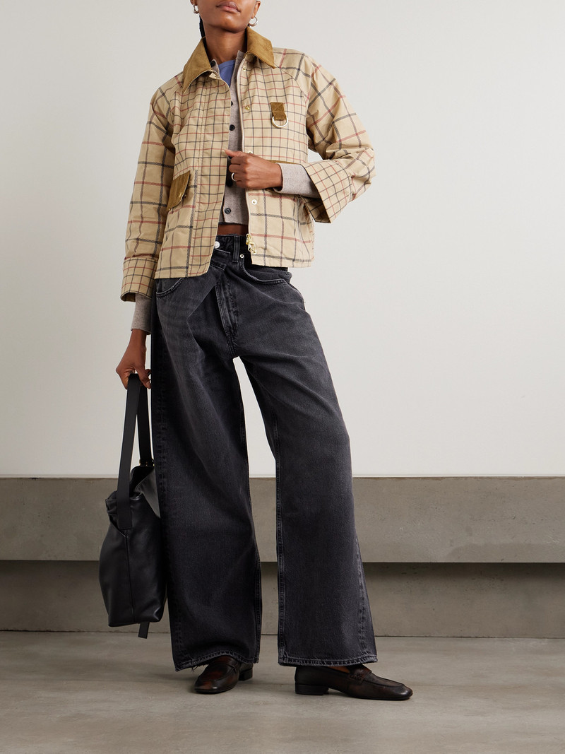 Barbour Mackworth Corduroy-trimmed Checked Cotton Jacket outlook