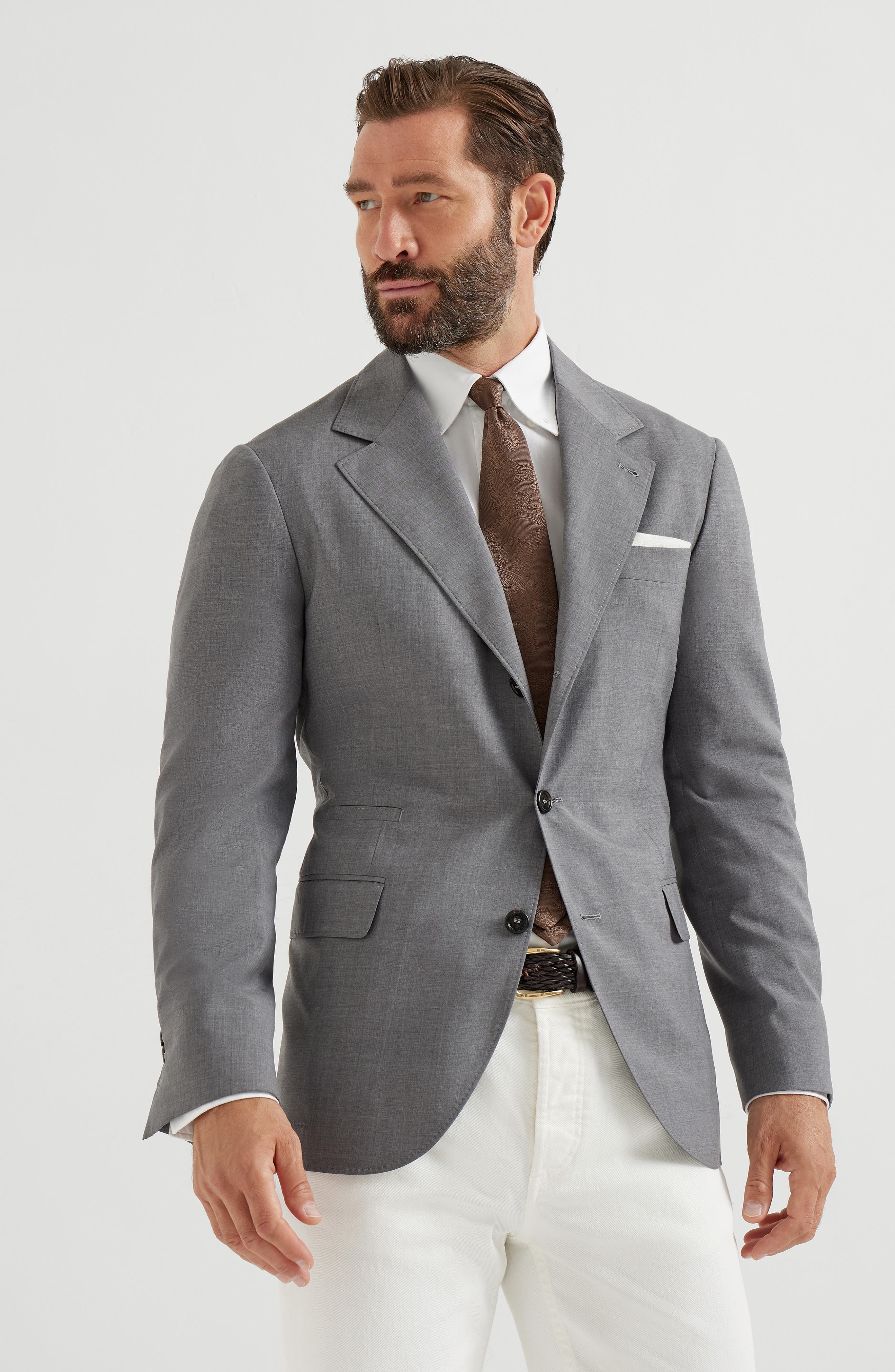 Brunello Cucinelli Deconstructed blazer in Grey at Nordstrom - 2