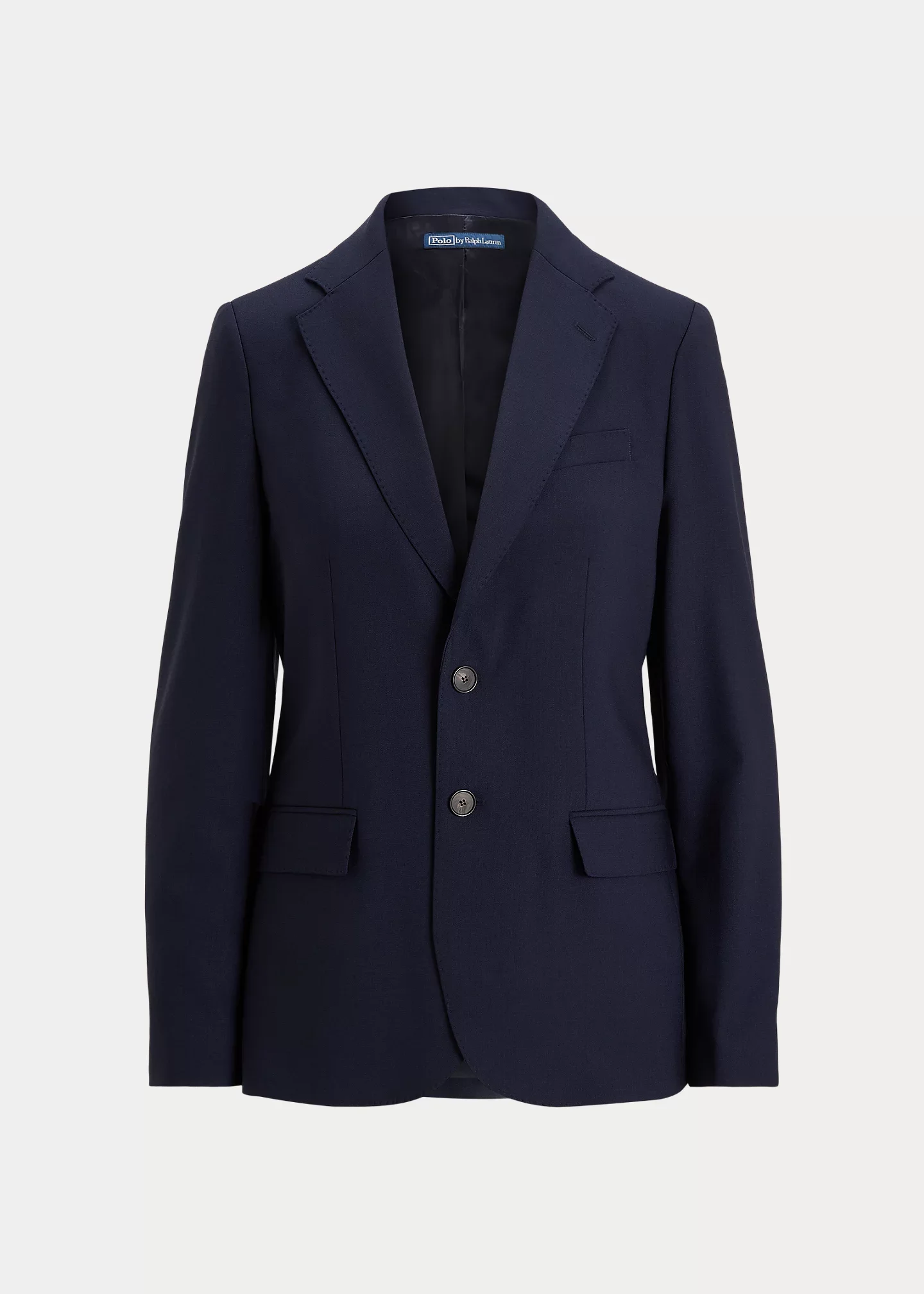Single-Breasted Stretch Wool Blazer - 1