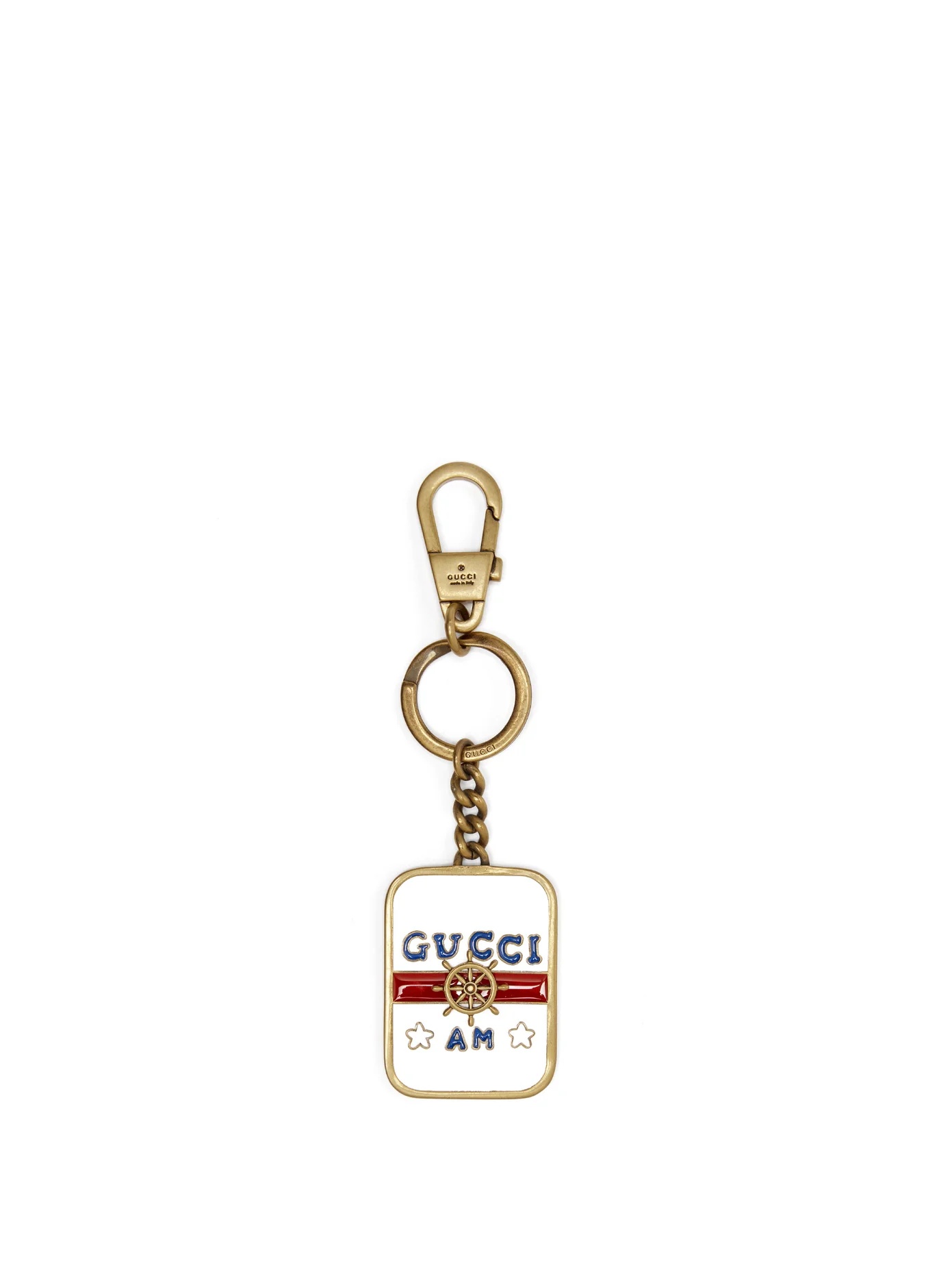 Anchor and enamel key ring - 1