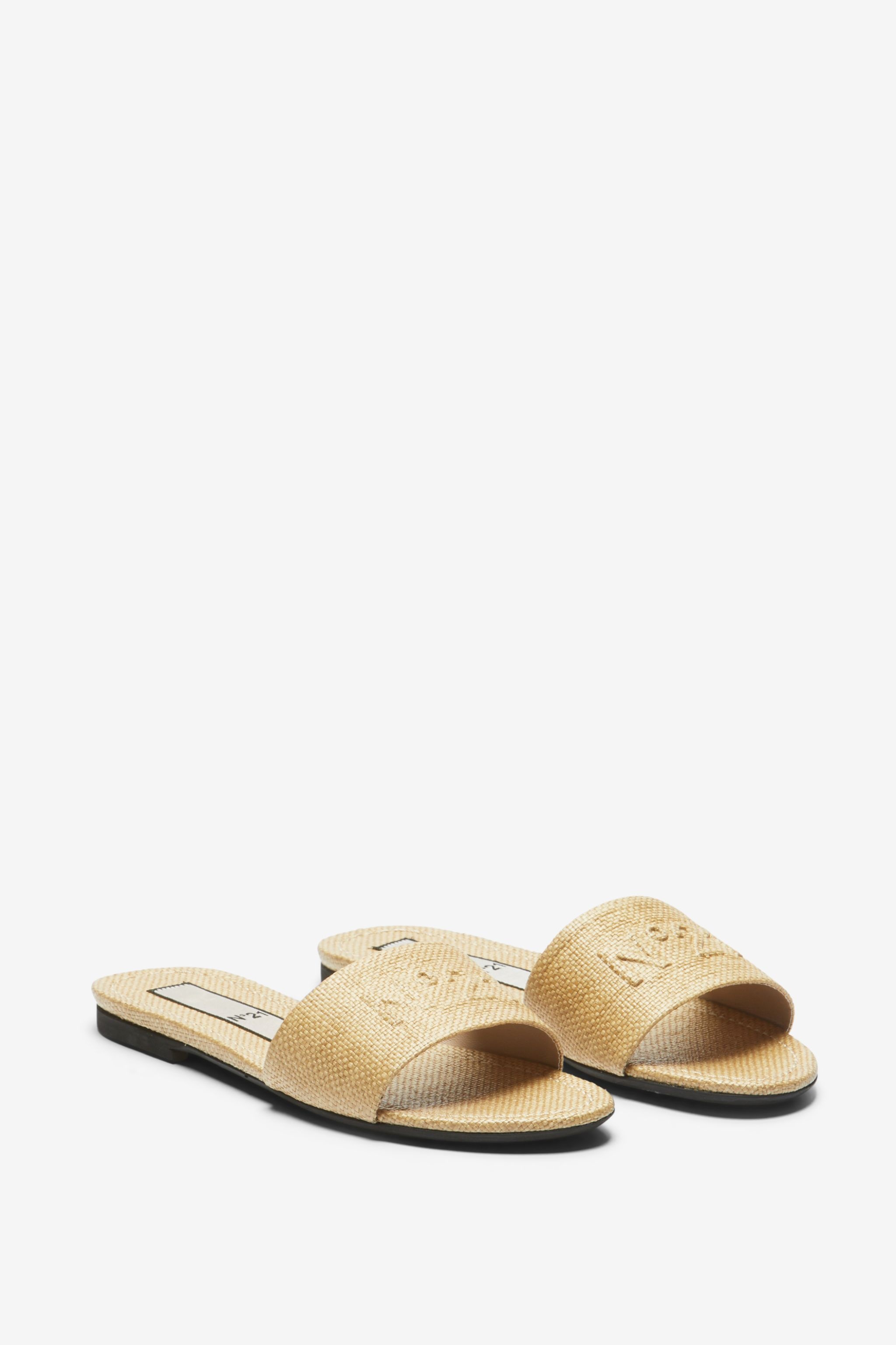 サンダル N21 NUMERO VENTUNO RUBBER SLIDE WITH EMBOSSED LOGO N°21 LOGO-EMBOSSED SLIDES | REVERSIBLE