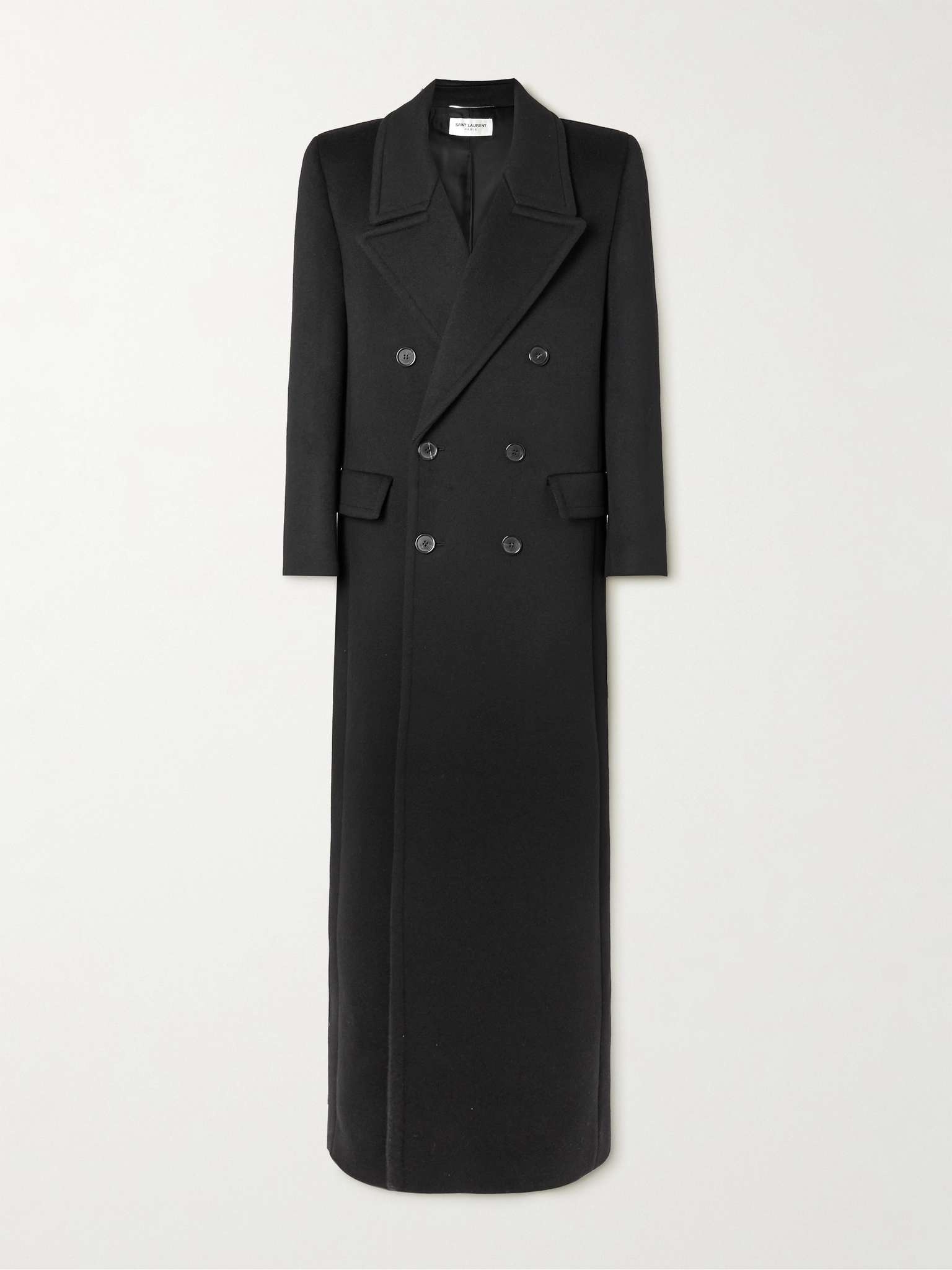 Double-Breasted Wool Coat - 1