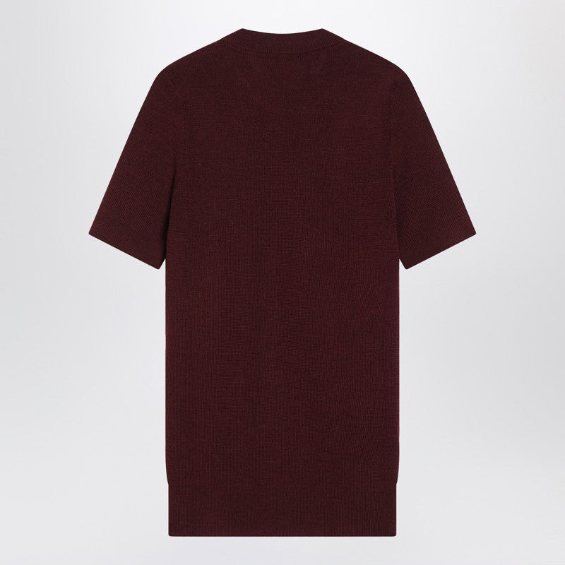 Prada Burgundy Wool Sweater With Charms Women - 2