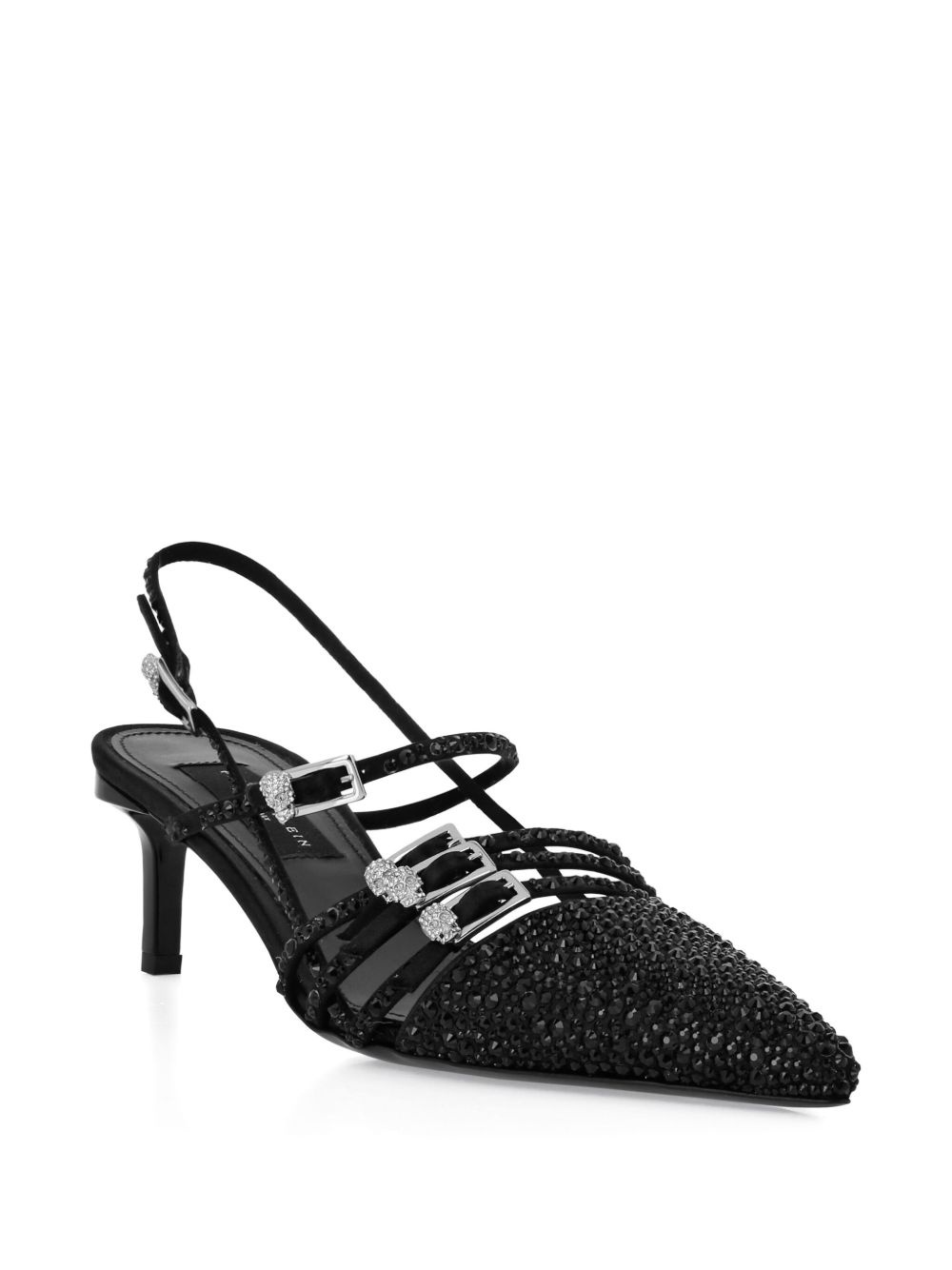 crystal-embellished slingback pumps - 2