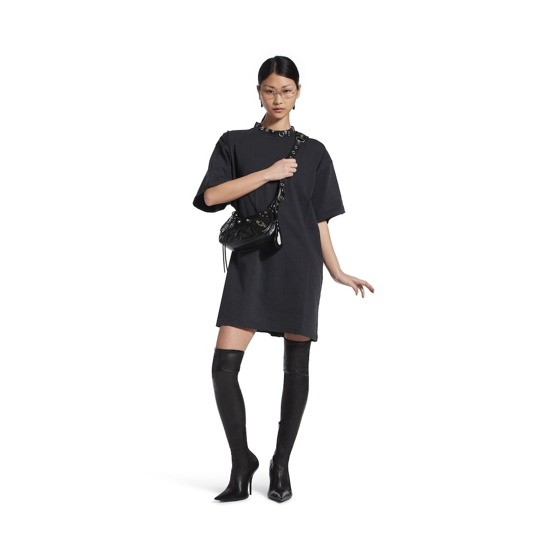 Women's Le Cagole Xs Shoulder Bag in Black - 6