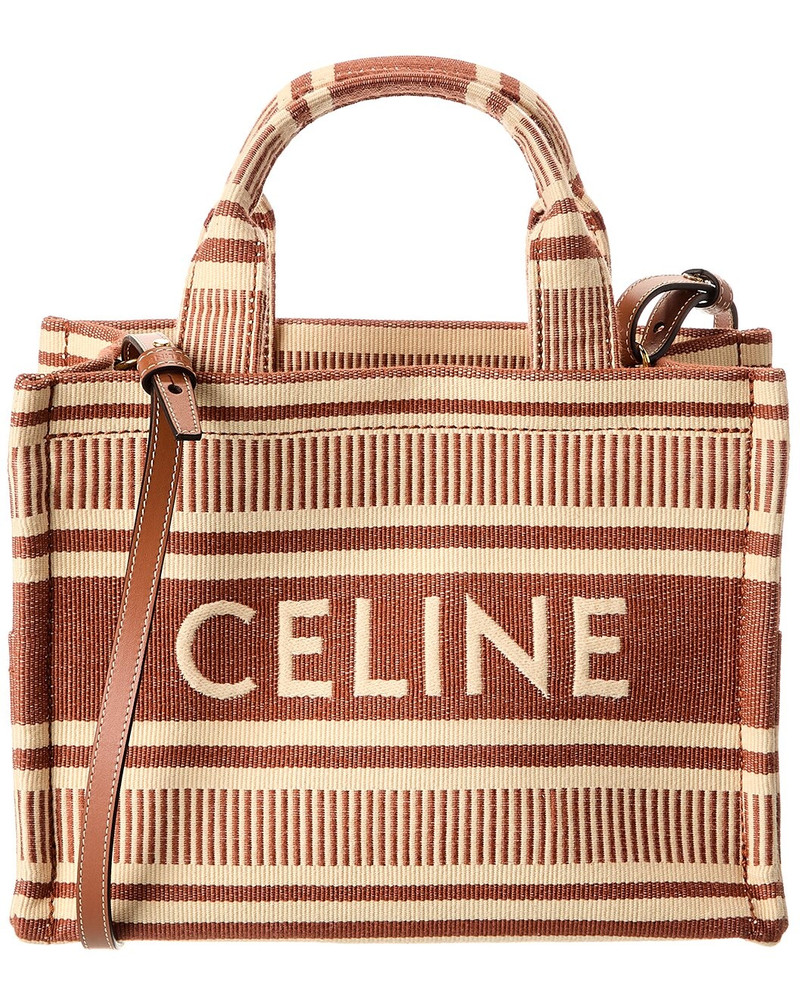 CELINE Cabas Thais Small Canvas & Leather Tote - 1