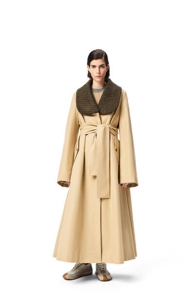 Loewe Belted coat in cotton outlook