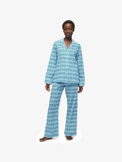 Derek Rose Women's Pyjamas Ledbury 53 Cotton Batiste Multi outlook
