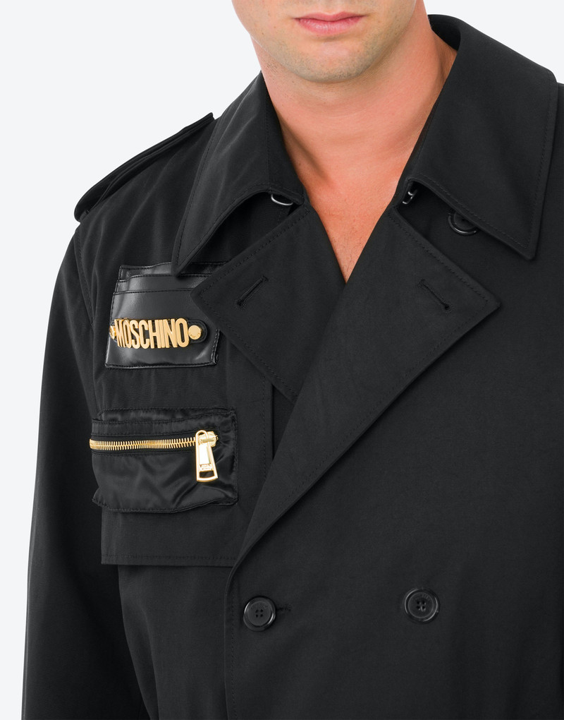 MULTIPOCKETS COTTON CANVAS TRENCH COAT 4