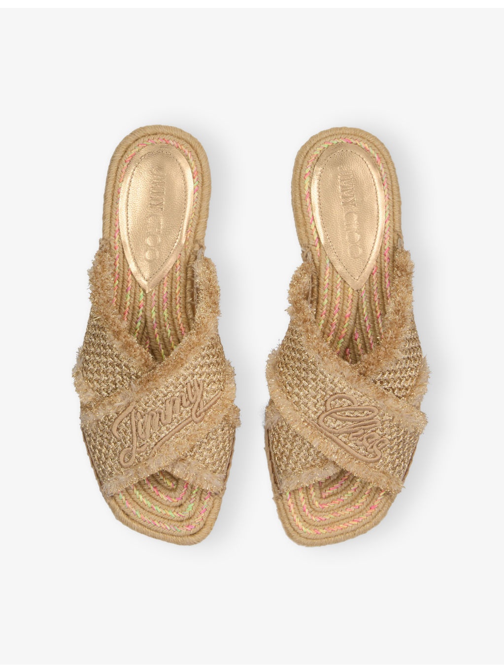Aciel Flat Woven Raffia Sandals - 2