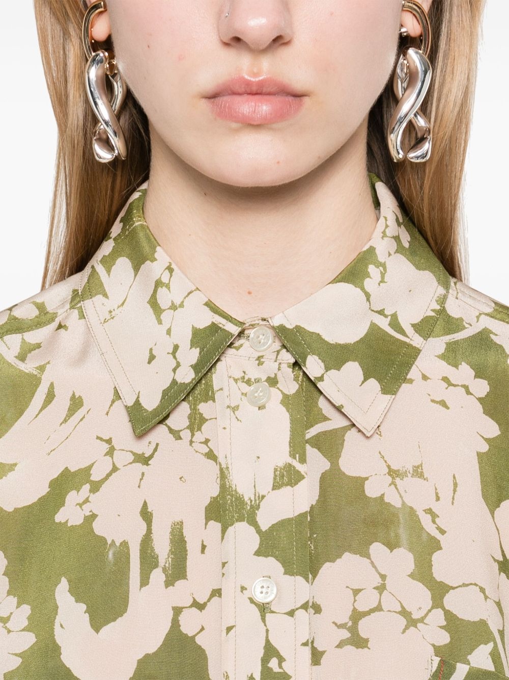 floral-print shirt - 5