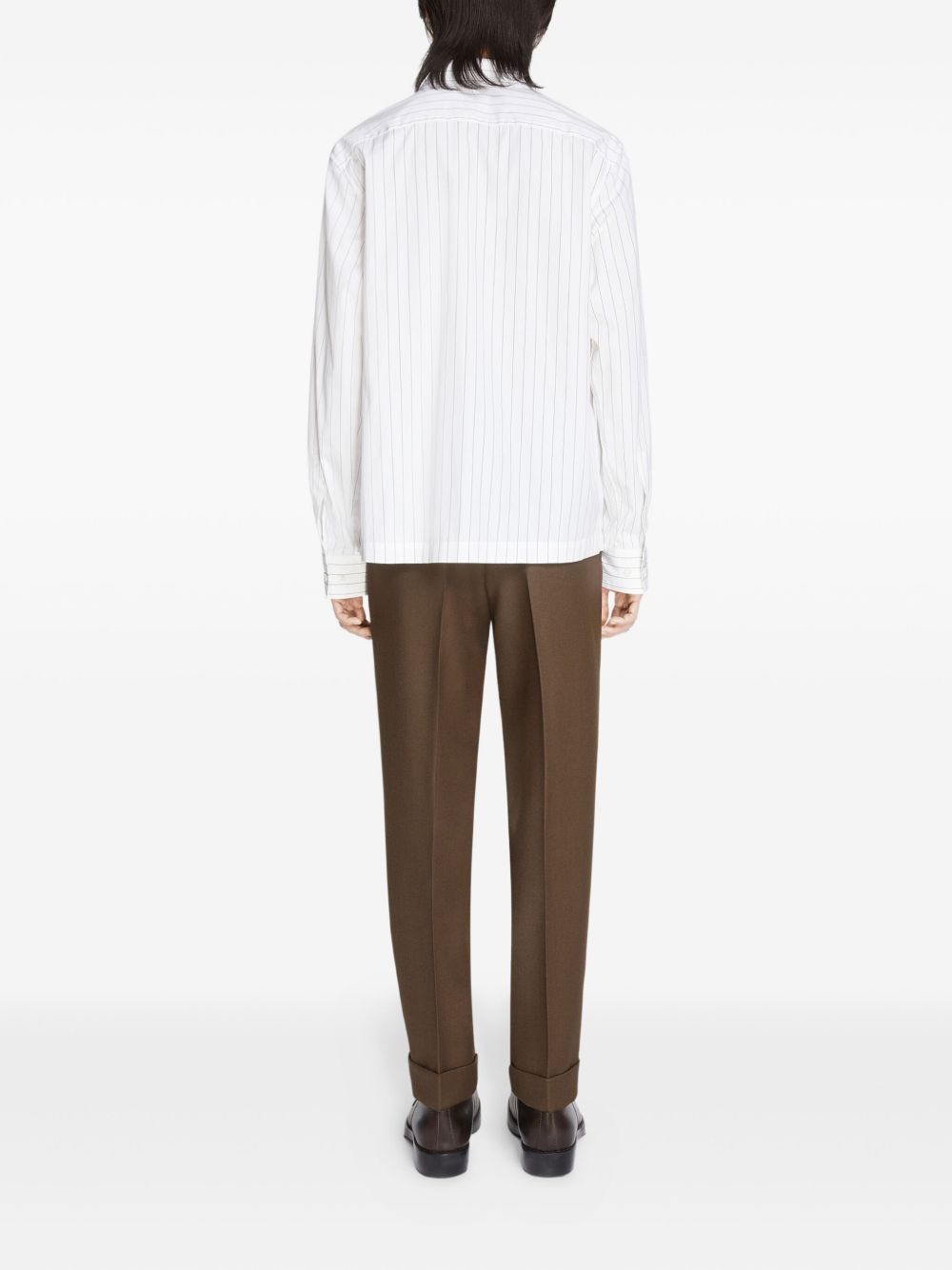 pinstripe cotton shirt - 4