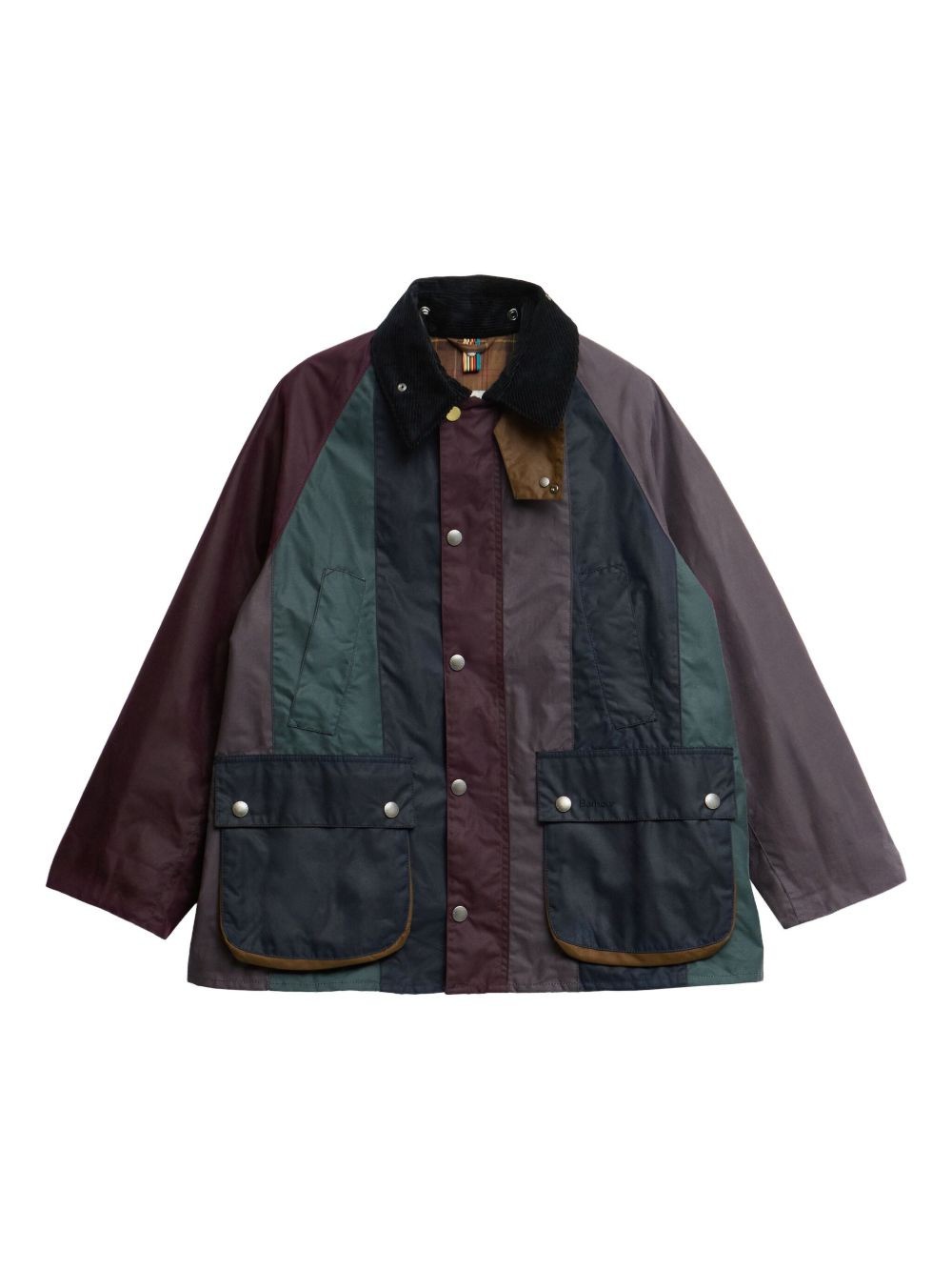 X PAUL SMITH CORDUROY-COLLAR PATCHWORK JACKET - 1