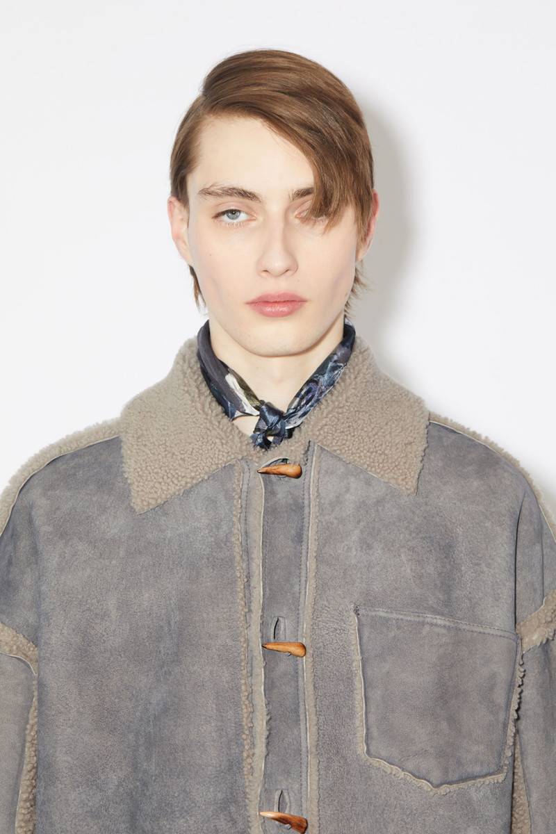 Shearling jacket - Taupe grey 7