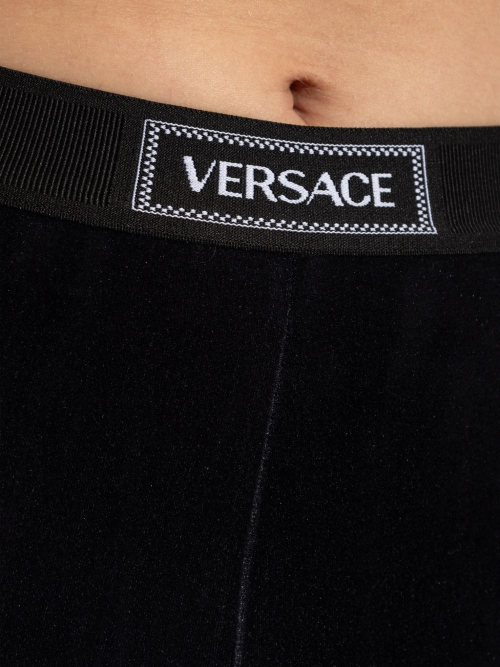 logo-band ribbed trousers - 5