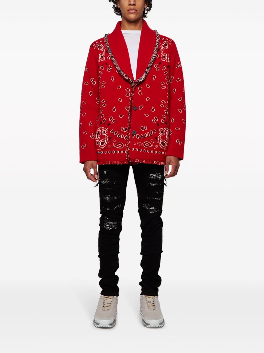 Icon Bandana cashmere cardigan - 2
