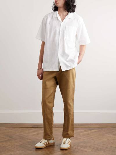 Universal Works Convertible-Collar Cotton-Jacquard Shirt outlook