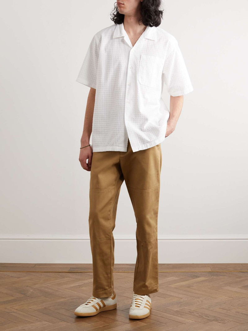 Universal Works Convertible-Collar Cotton-Jacquard Shirt outlook