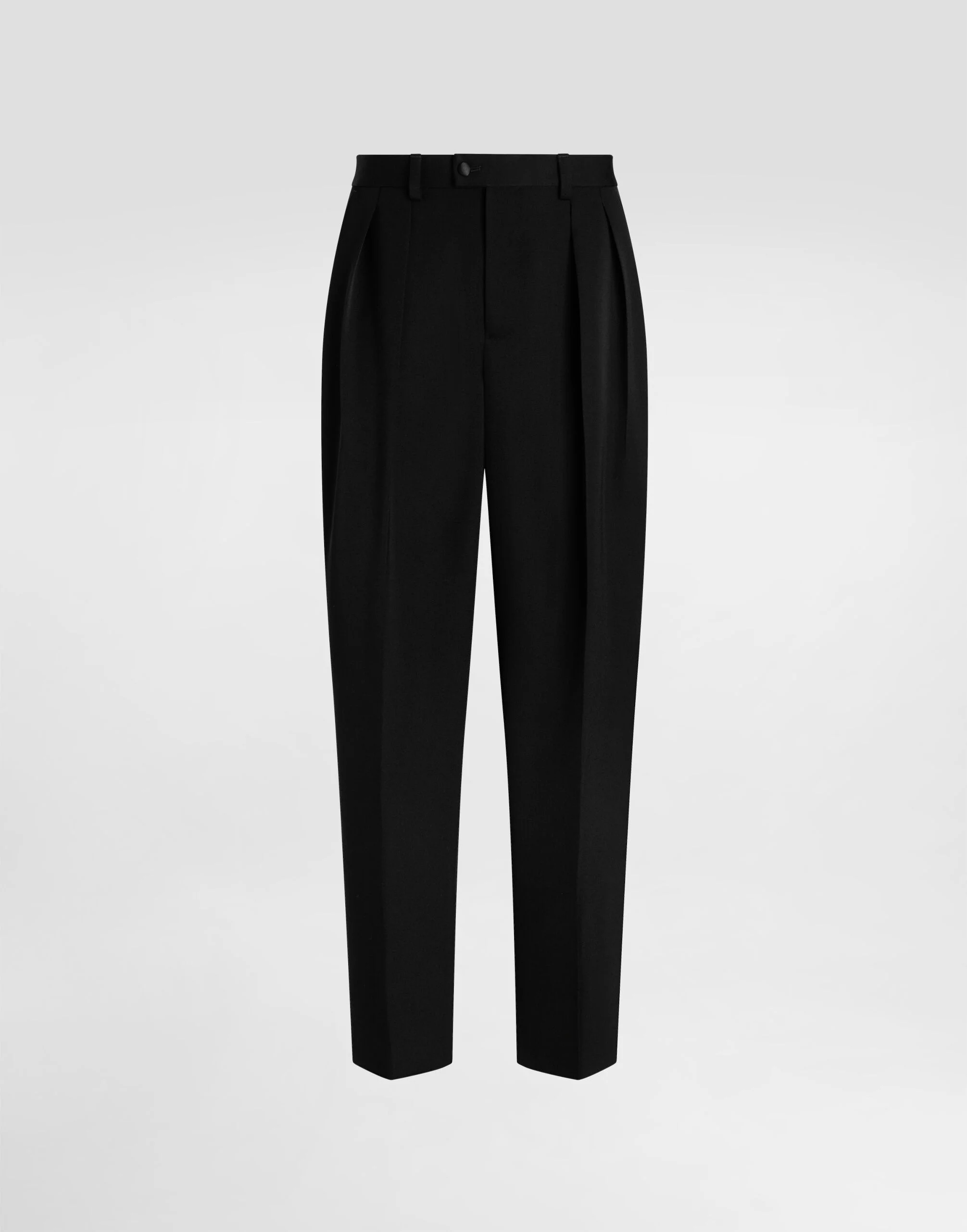 Wool gabardine trousers - 1