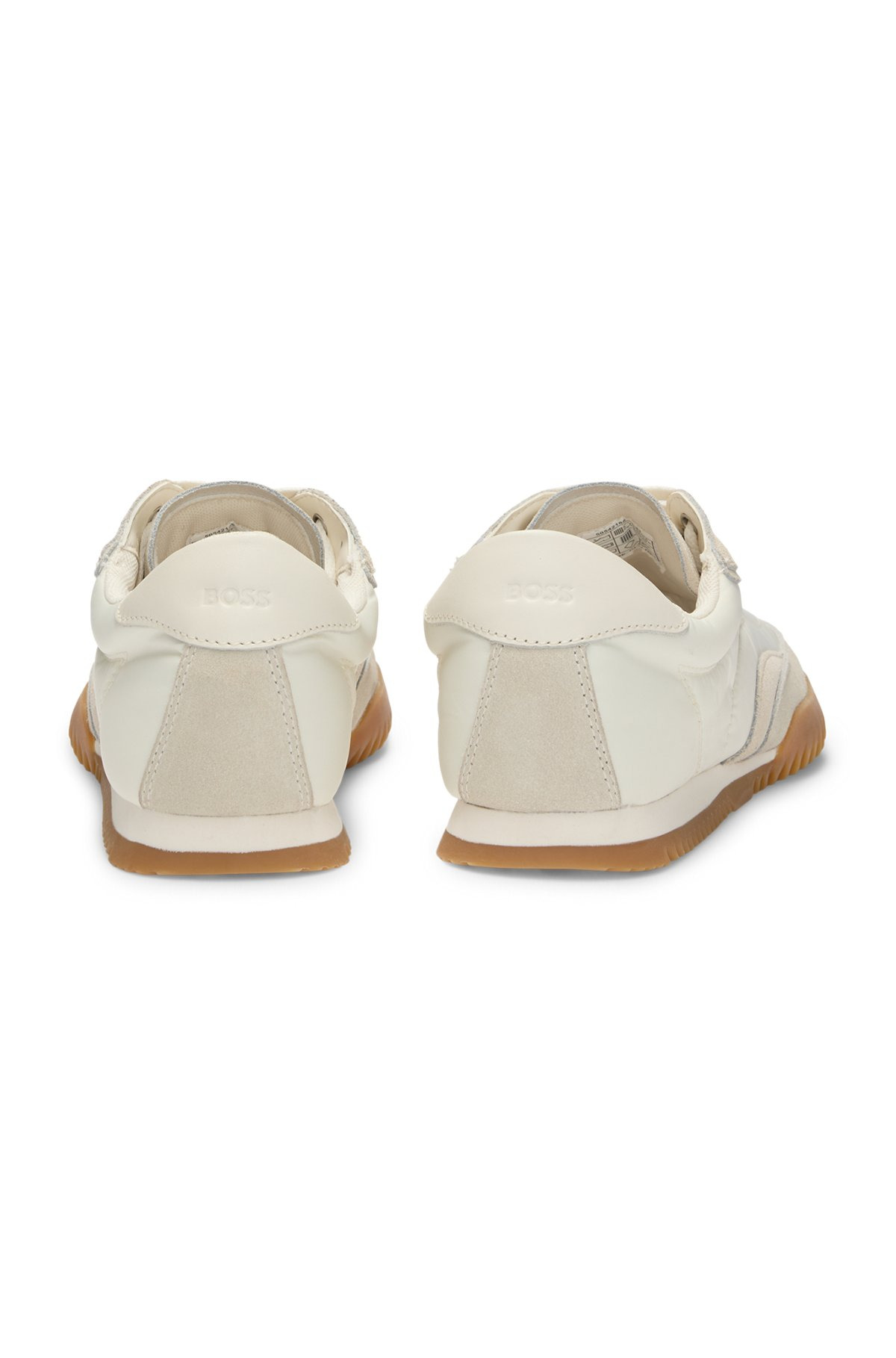 LOW-TOP TRAINERS IN FABRIC AND SUEDE - 6