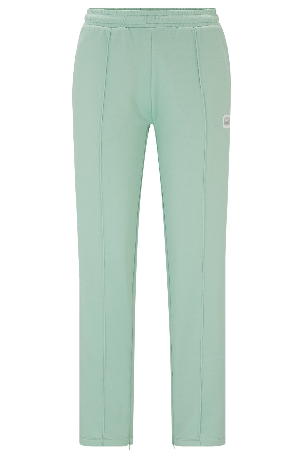 STRAIGHT-FIT TRACKSUIT BOTTOMS WITH STACKED LOGO - 1
