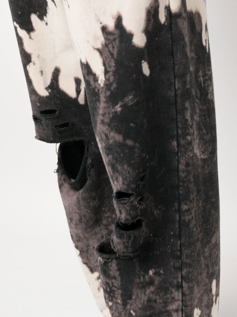 distressed-effect logo track pants - 5