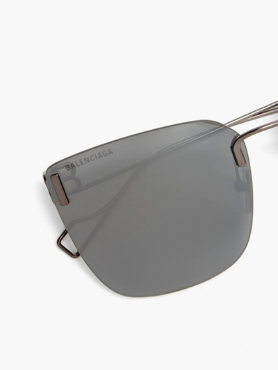 BALENCIAGA Square metal sunglasses outlook