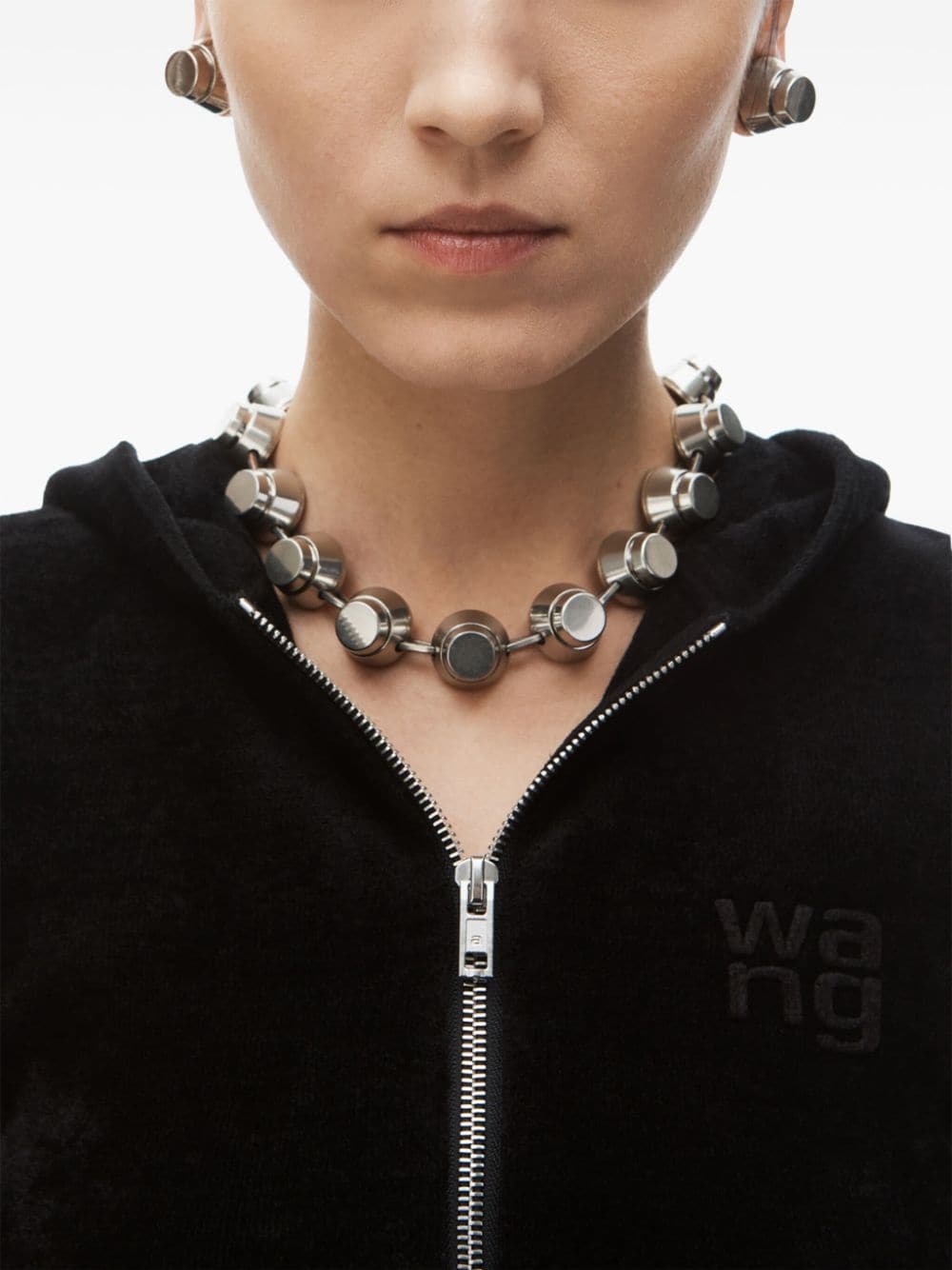 logo-embossed hoodie - 4