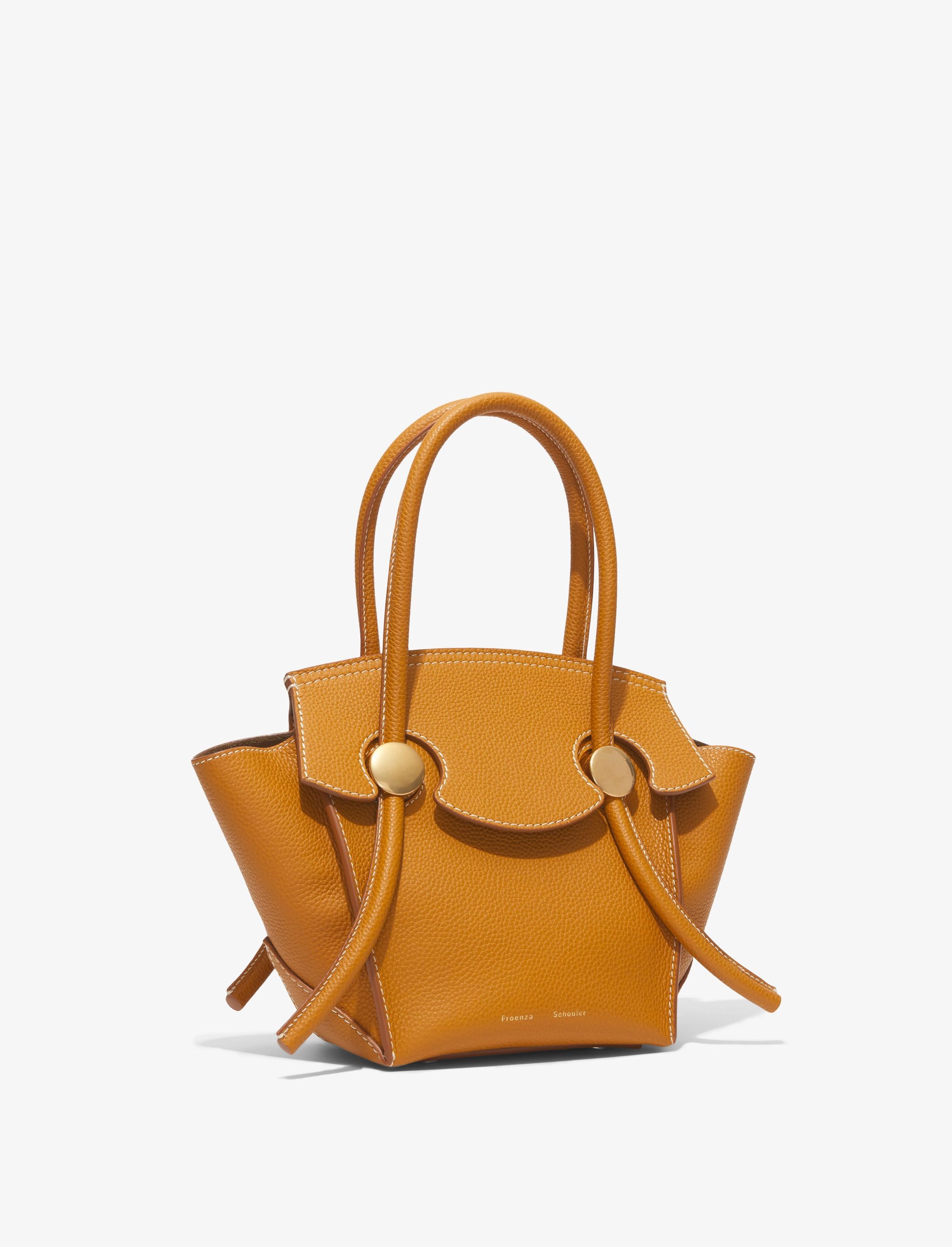 Small Grainy Leather Pipe Bag - 2