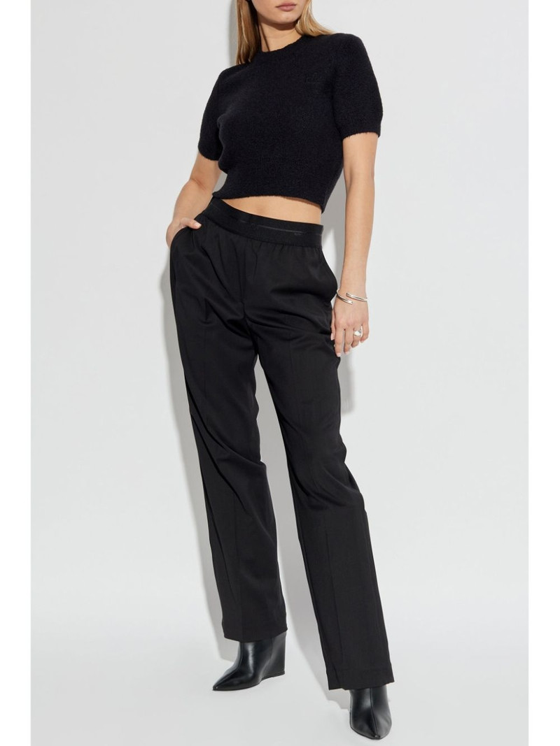 Alexander Wang logo-embroidered knit top outlook