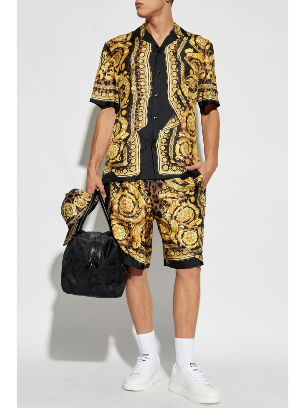 Barocco silk shorts - 2