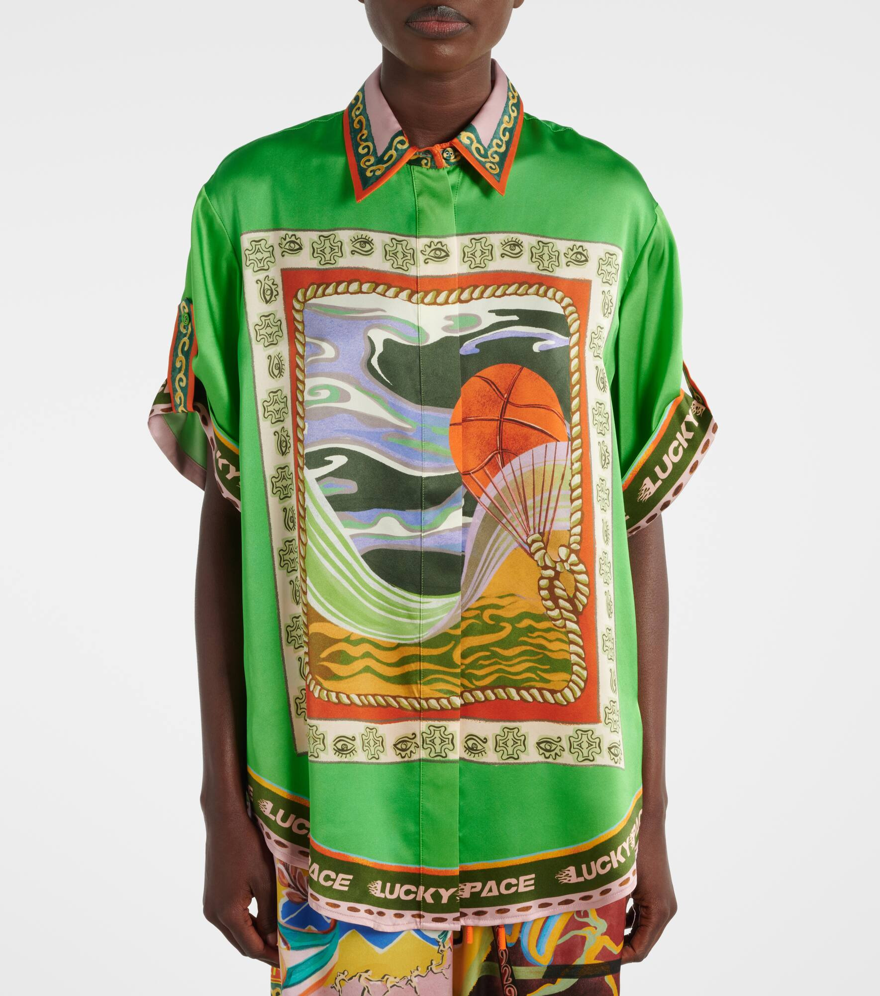 Lucky Pace printed silk shirt - 6