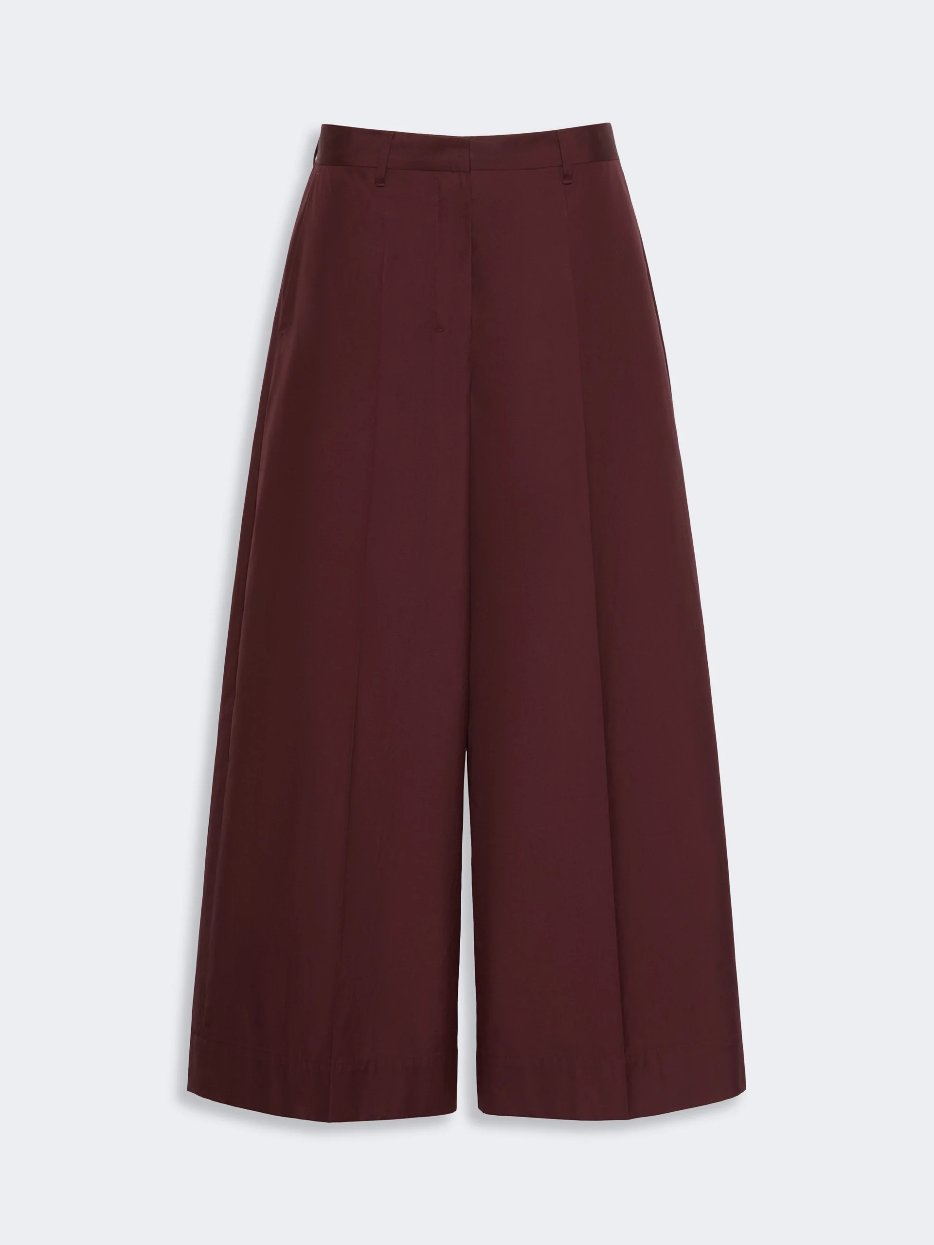 EPOCA Cotton poplin trousers - DARK RED - 1
