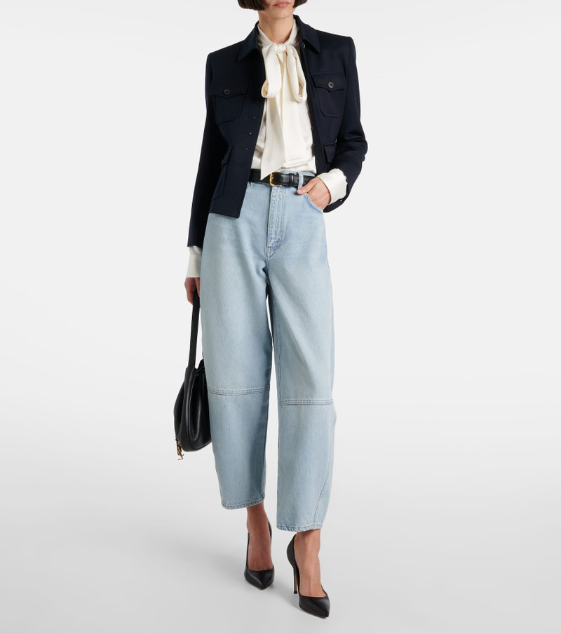 FRAME Twisted wide-leg jeans outlook