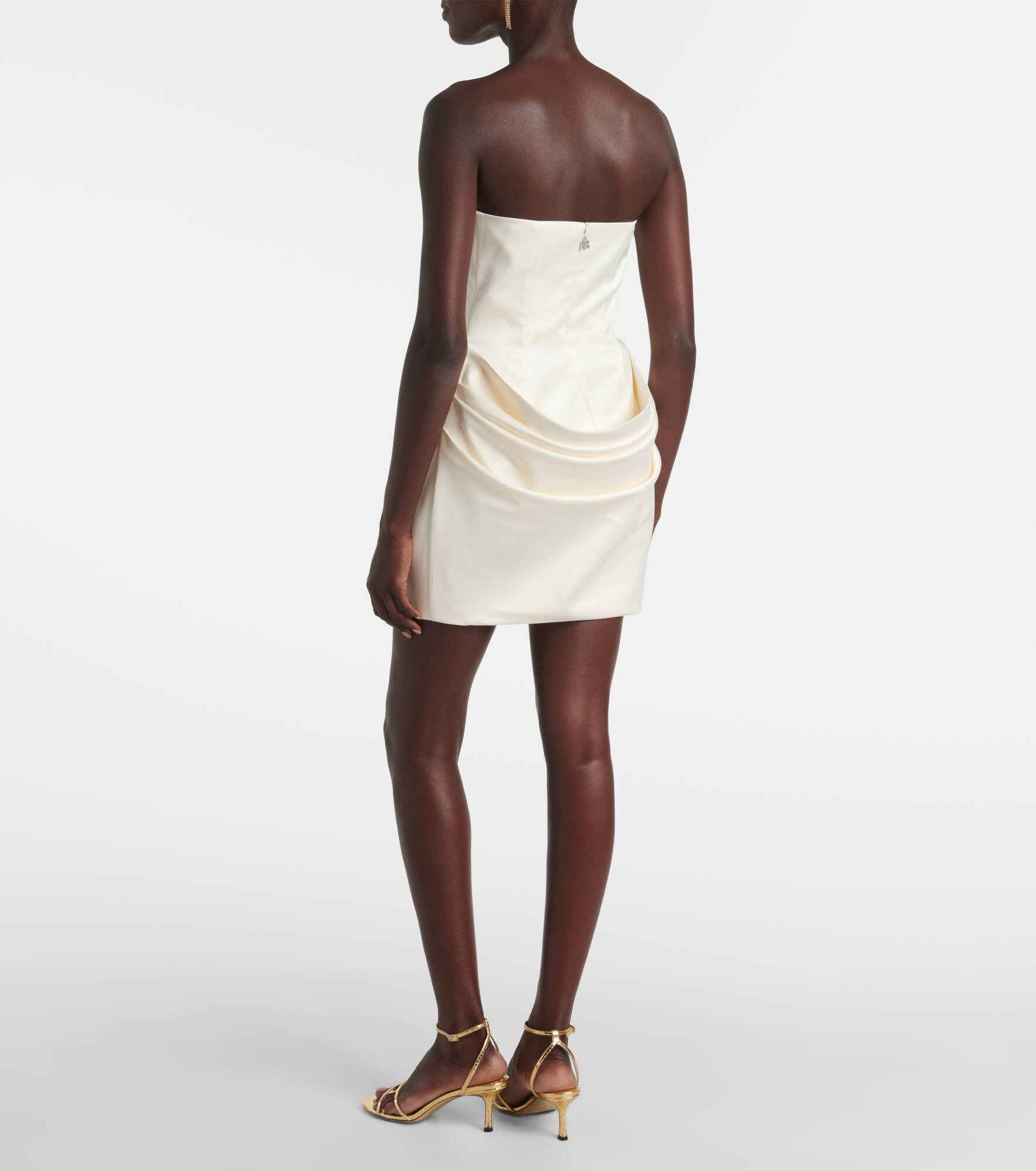 Draped bustier dress - 3