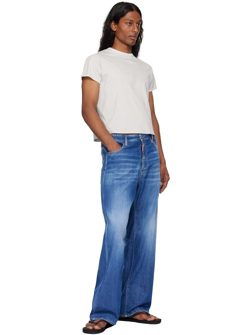 DSQUARED2 Blue Summer Lovers Medium Wash Loose Jeans outlook