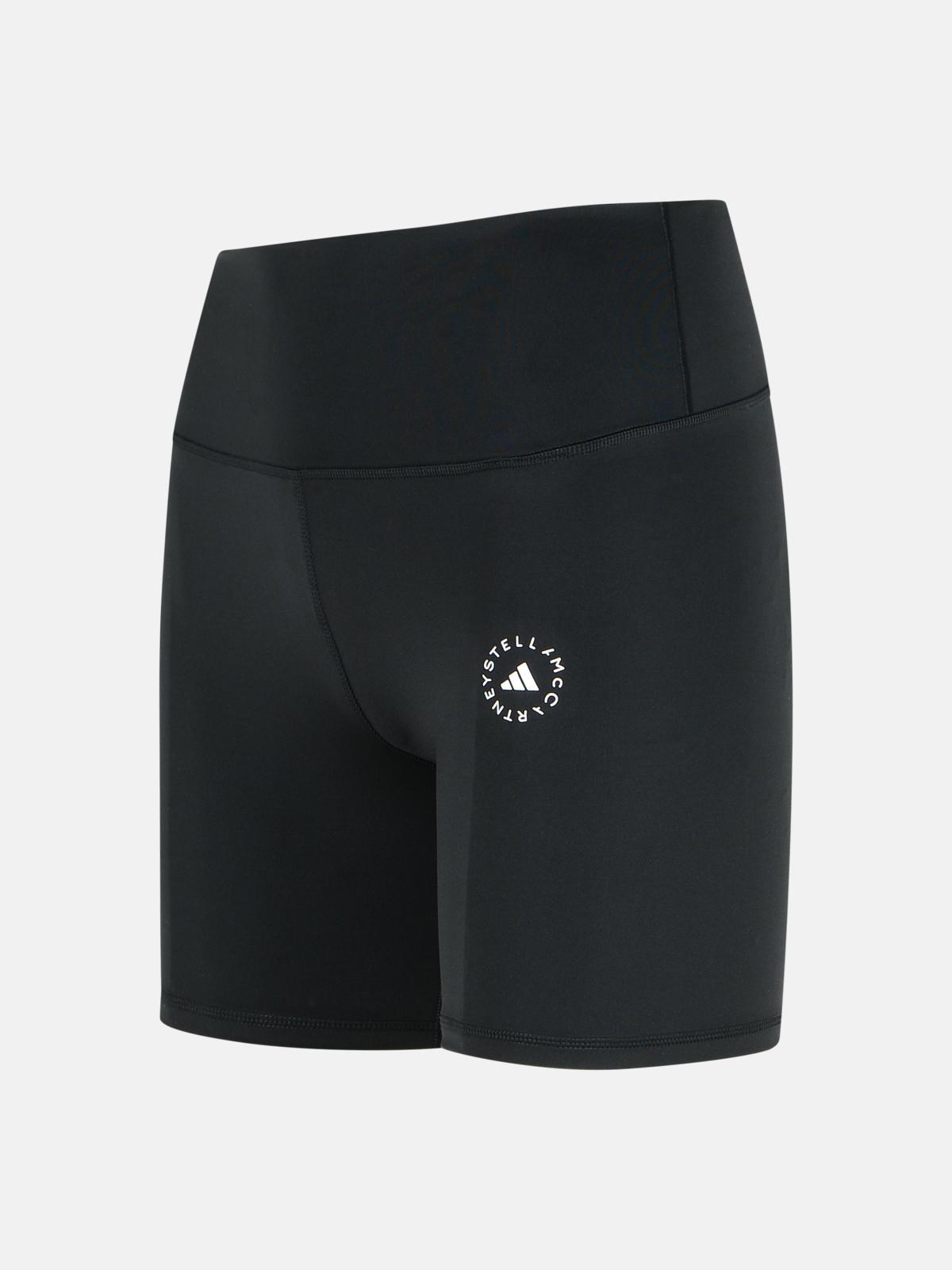 BLACK POLYESTER BLEND TRAINING SHORTS - 2