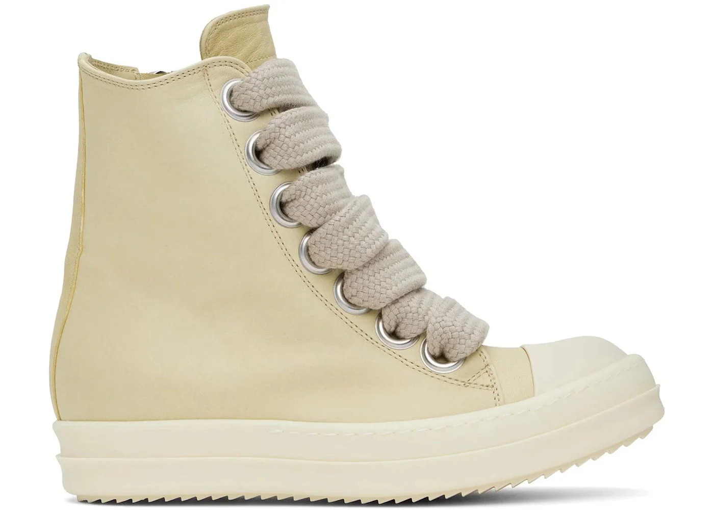 Rick Owens Jumbo Lace High Parchment - 1