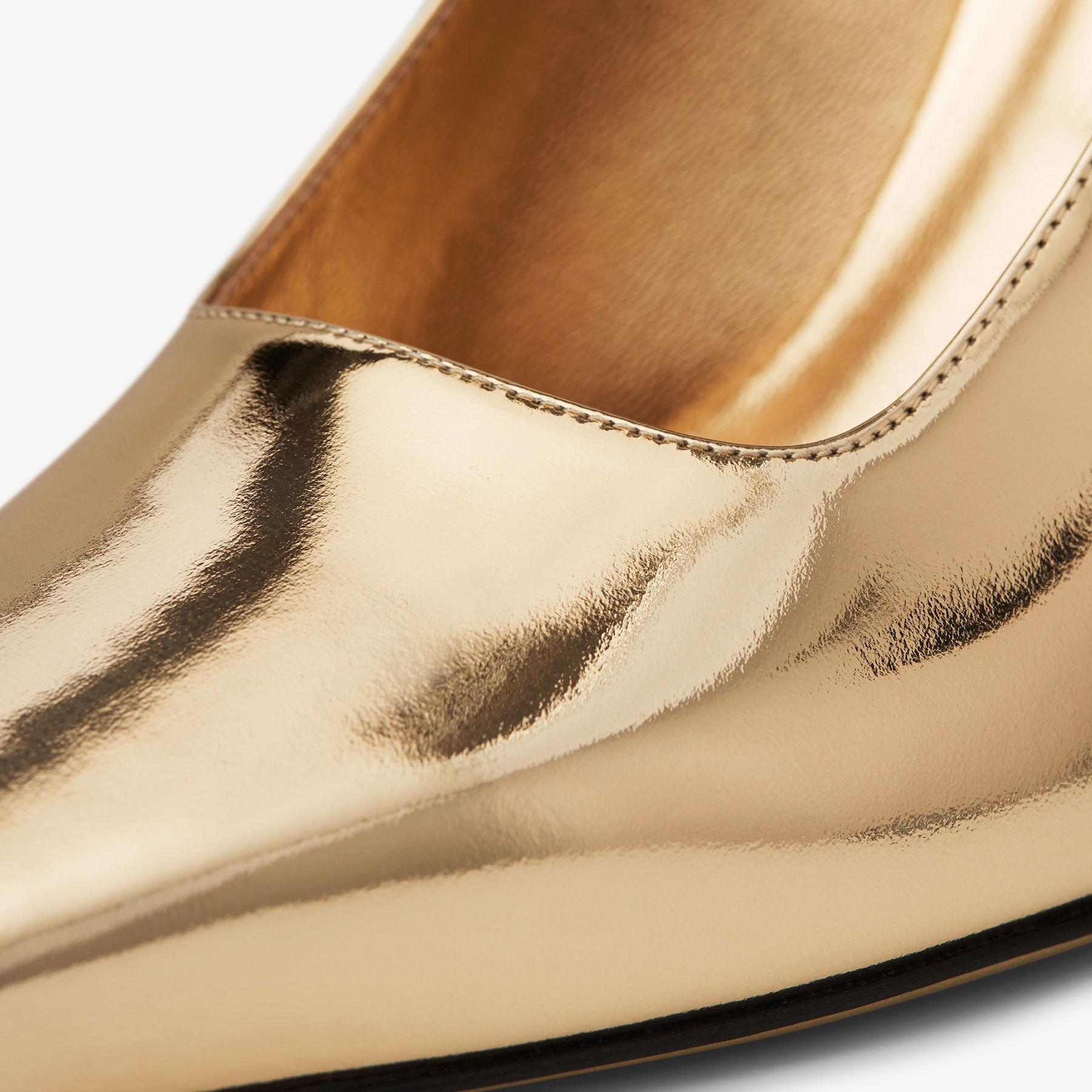 Ixia 95
Gold Liquid Metal Leather Pumps - 3