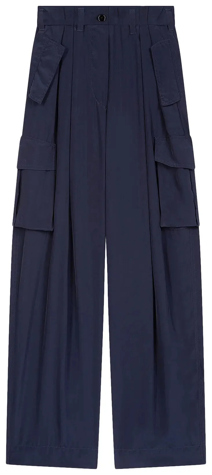 LOOSE FIT POLKAR PLEATED WORKWEAR PANTS - 1