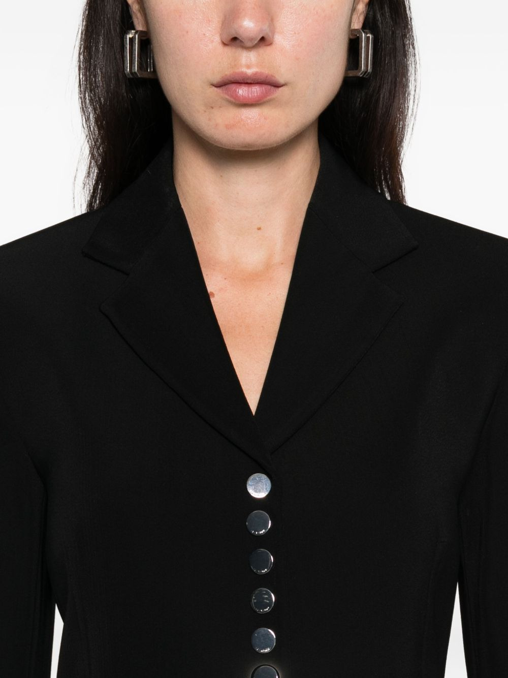 button-fastening jacket - 5