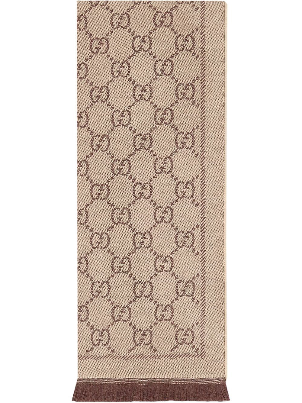 GG wool scarf - 1