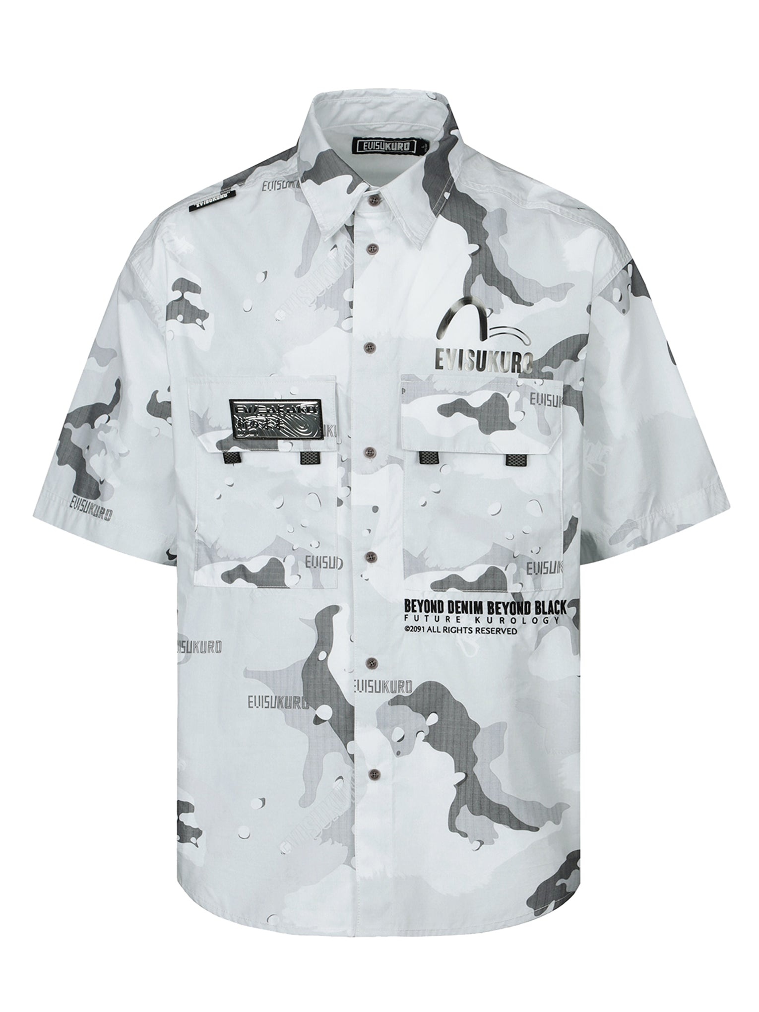 Camouflage Print Short-sleeved Shirt - 11
