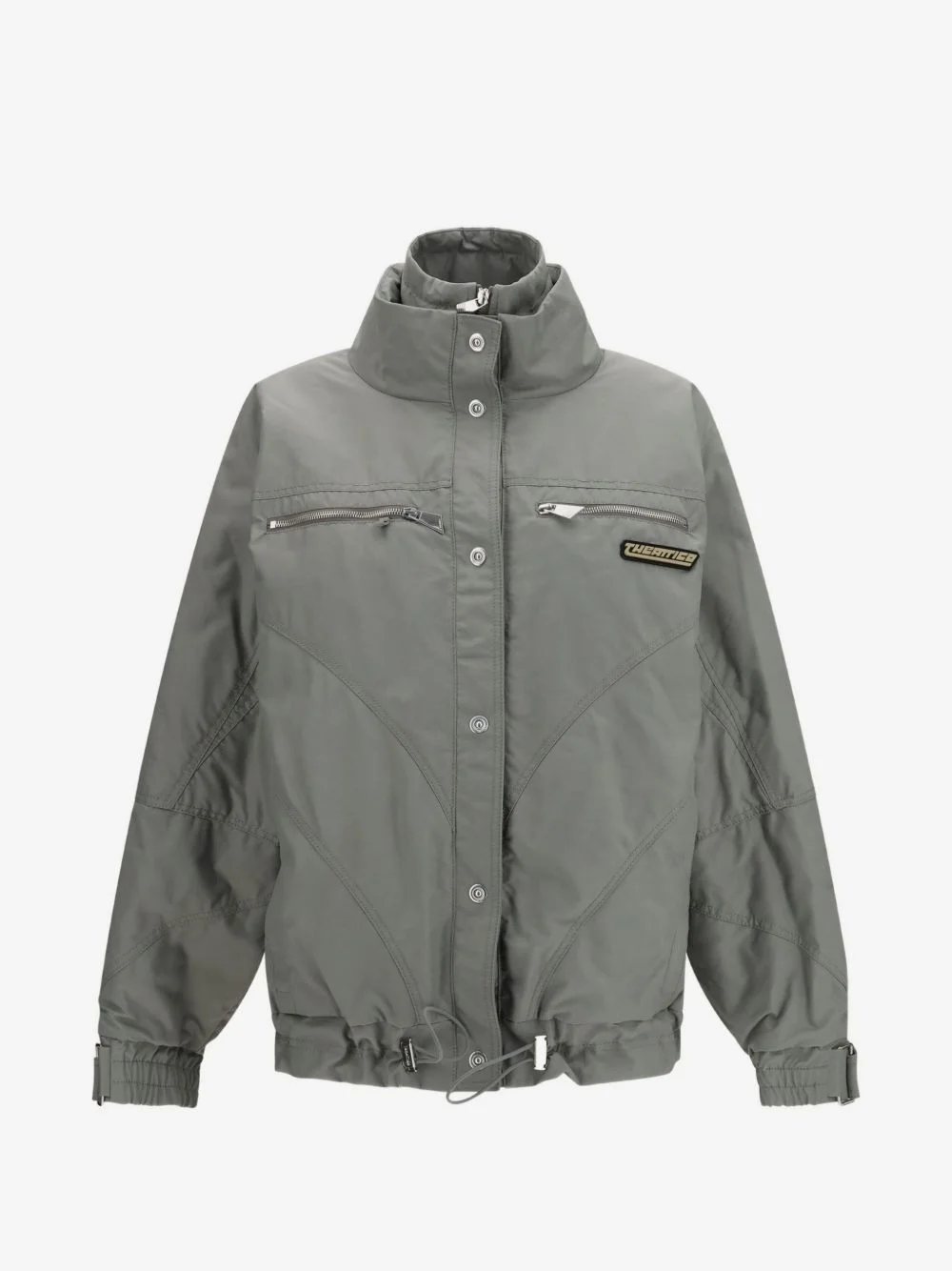 high-neck zipped bomber jacket - 1