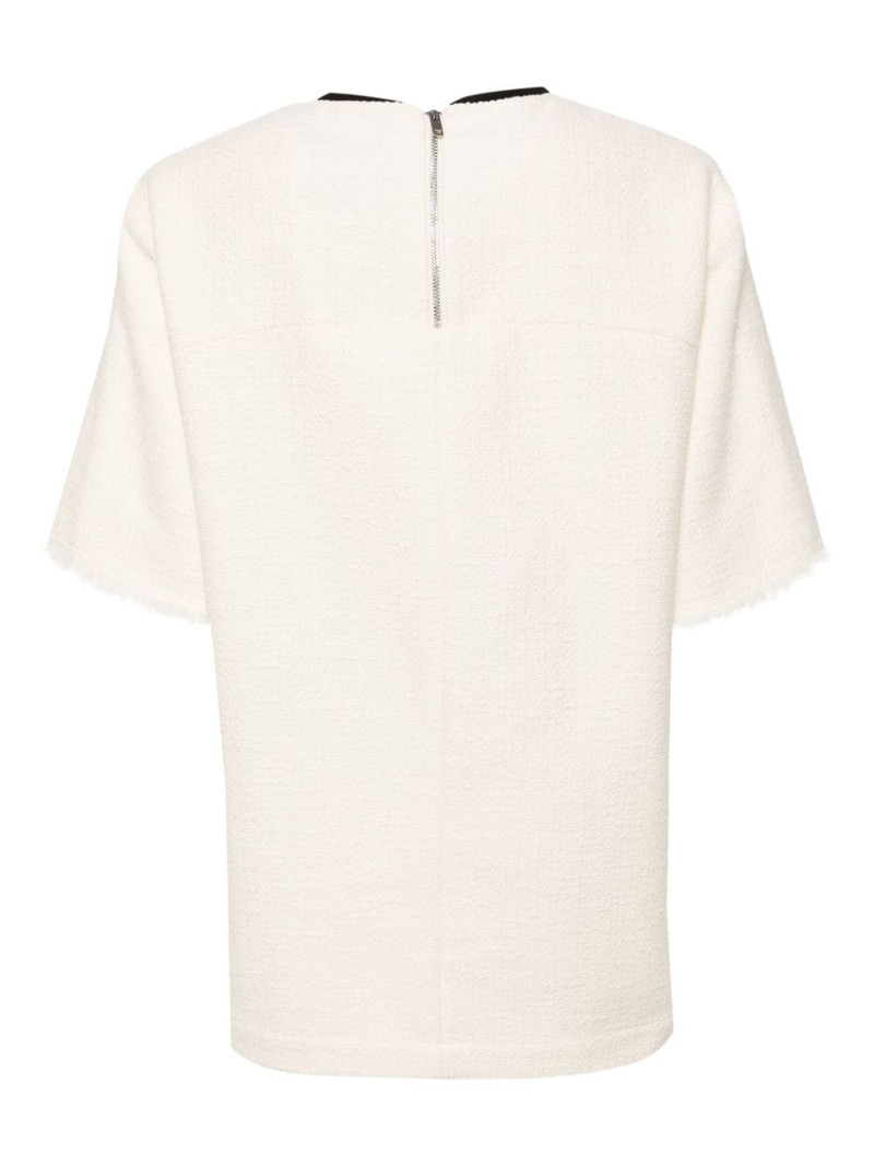 3.1 Phillip Lim fringe tweed T-shirt outlook
