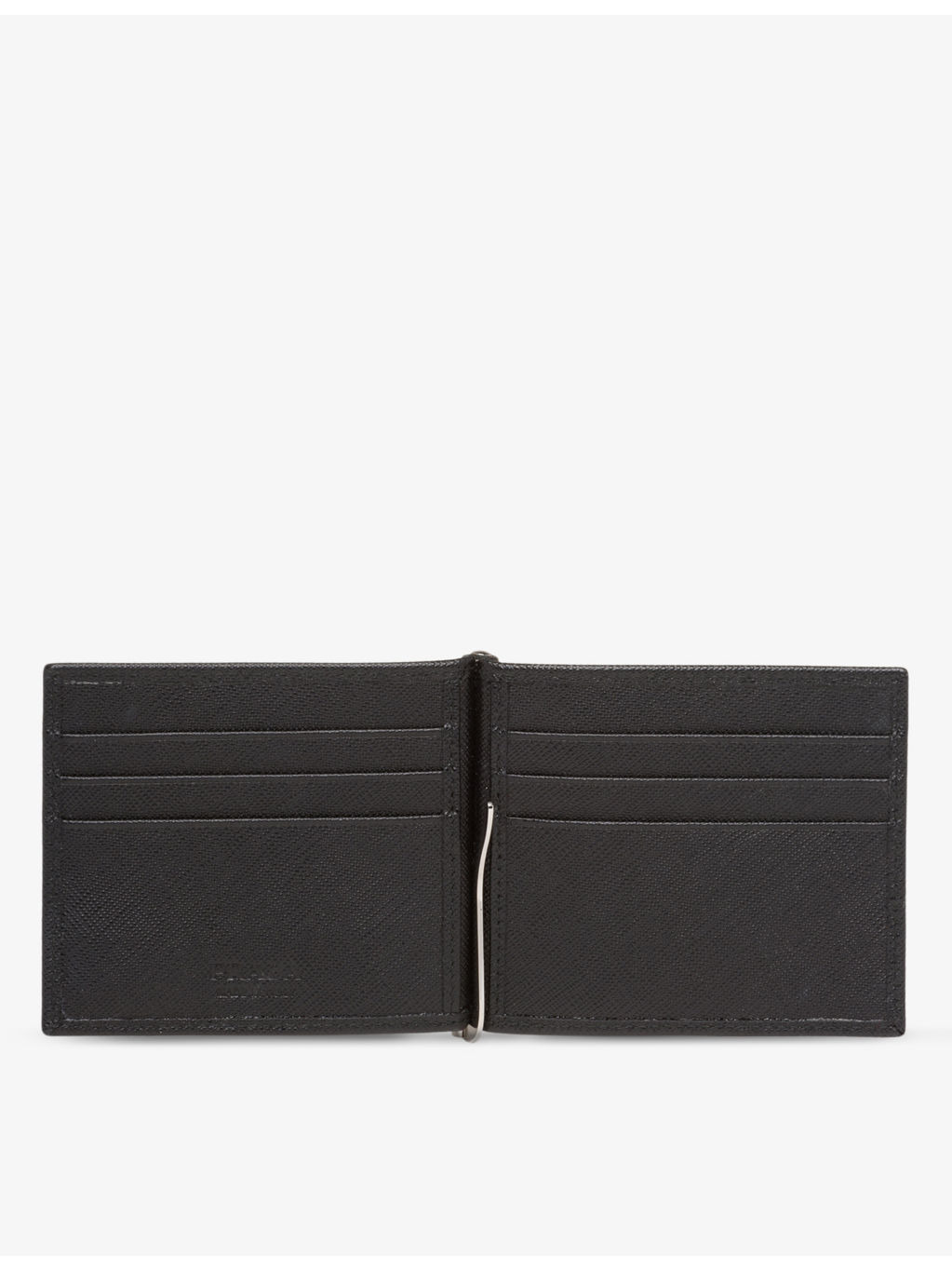 Logo-plaque leather wallet - 4