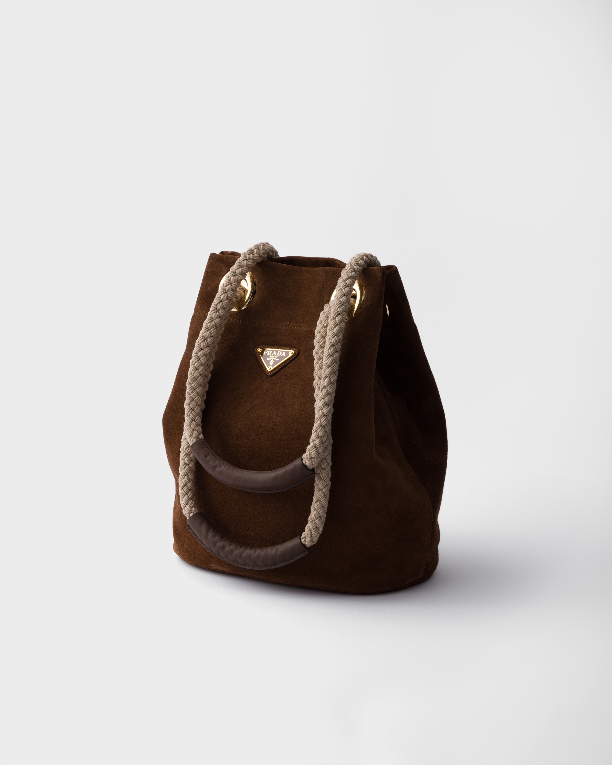 Small Prada Mariner suede bucket bag - 2